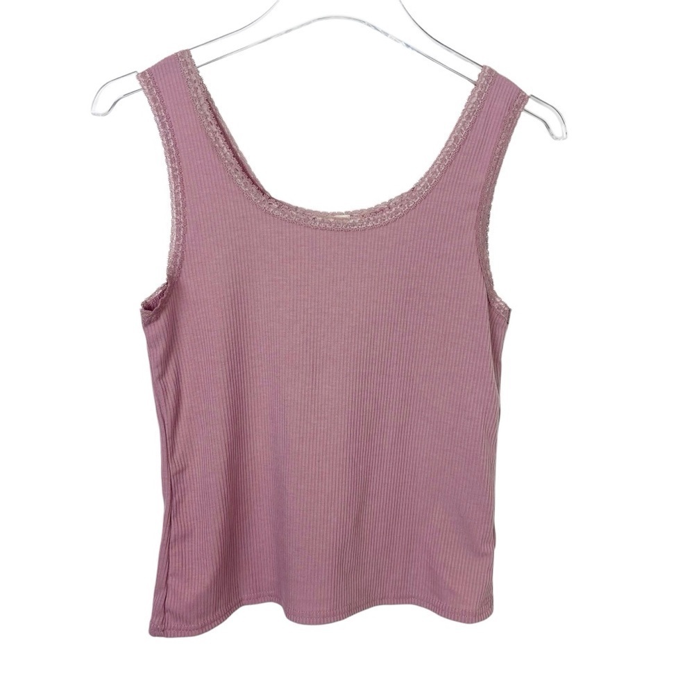 Paper + Tee Women's Mauve Tank Top Size Medium
